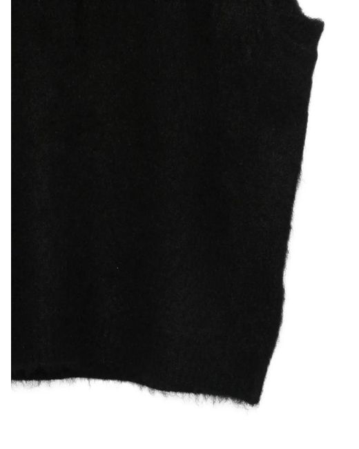 Needles Black Sleeveless Wool Gilet for men