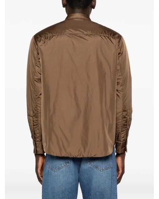 Aspesi Brown Padded Shirt for men