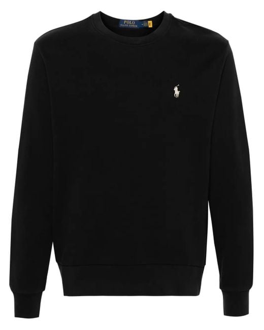 Felpa Polo-Pony di Polo Ralph Lauren in Black da Uomo