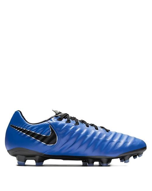 Nike Blue Legend 7 Pro Fg Lace-Up Soccer Sneakers for men