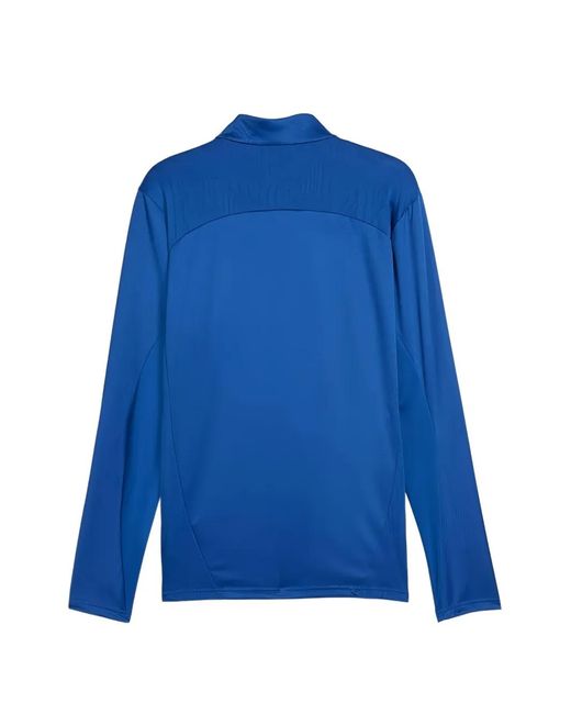 PUMA Blue Logo Zip Sweatshirt for men