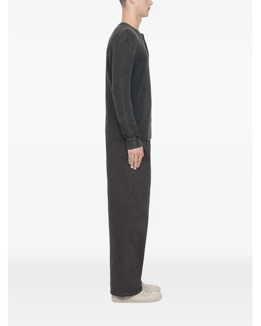 AllSaints Gray Haydon Slim-Fit Trousers for men