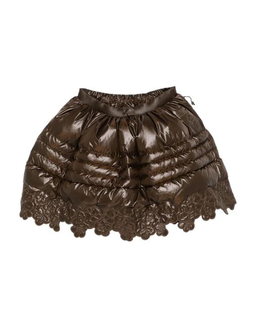 CECILIE BAHNSEN Brown X The North Face Quilted Mini Skirt