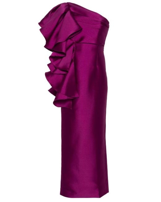Robe longue Barney Solace London en coloris Purple