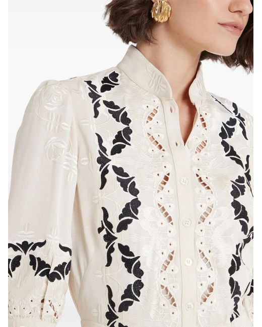 Temperley London White Daphne Midi Dress