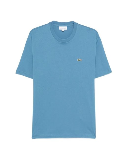 Lacoste Blue Logo-Patch T-Shirt for men