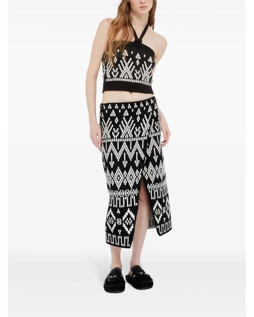 Alanui Black Jungle Beat Top