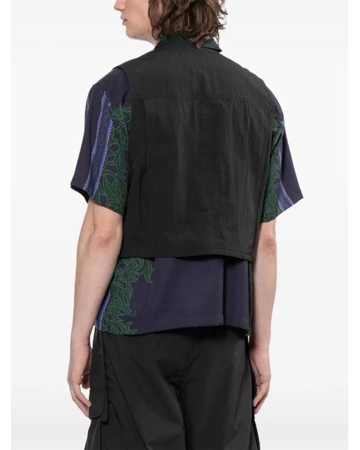 Toga Black Ripstop Vest for men