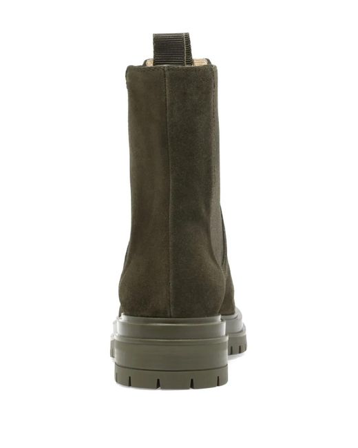 Gianvito Rossi Green Suede Pull-Tab Boots