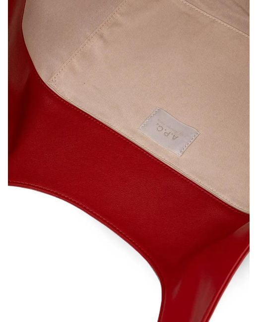 A.P.C. Red Ninon Tote Bag