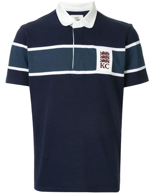 Kent & Curwen Blue Striped Polo Shirt for men