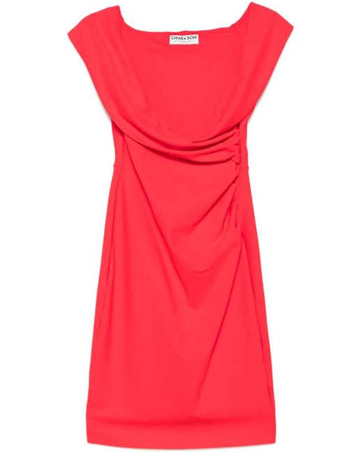 Robe Mi-Longue À Détails Drapés La Petite Robe Di Chiara Boni en coloris Red