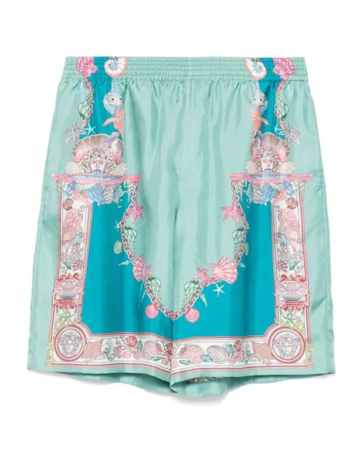 メンズ Versace Coral Theater ショートパンツ Blue