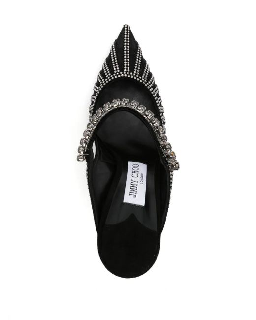 Jimmy Choo Black Bing Mules 100mm