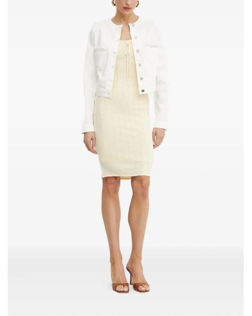 Guess リブニット ミニドレス White