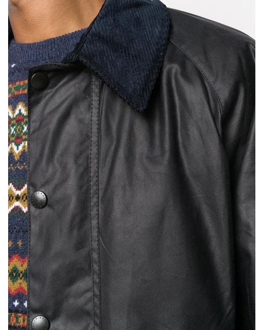 Barbour Blue Beaufort Wax Jacket Navy for men