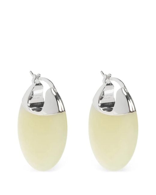 LIE STUDIO White Boucles D'Oreilles Erin