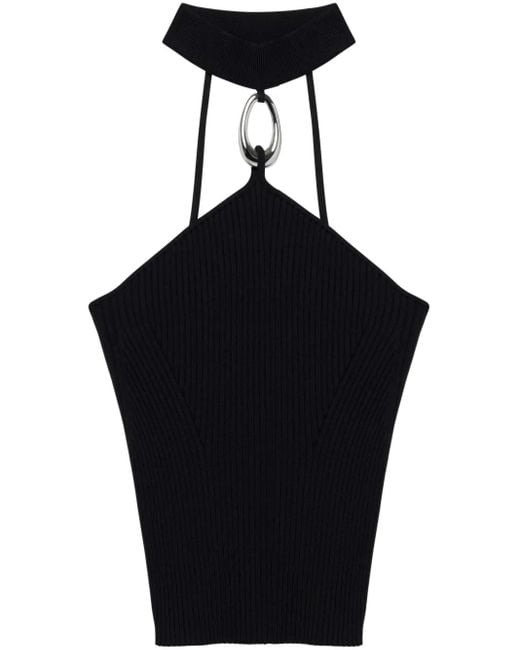 Jonathan Simkhai Black Rubie Hardware Top
