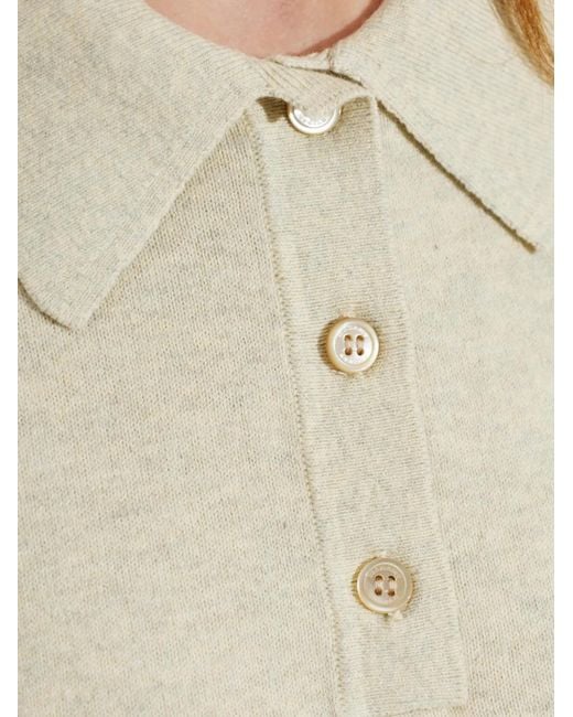 Isabel Marant White Althea Logo-Embroidered Polo Top