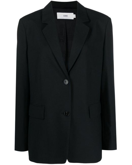 Closed Lola Notched-collar Single-breasted Blazer in Black | Lyst