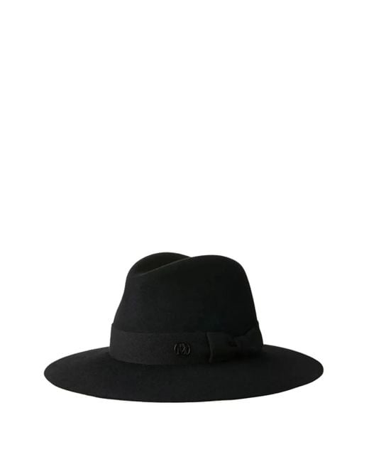 Maison Michel Zango カシミア フェドーラハット Black