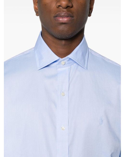 Chemise à logo brodé Polo Ralph Lauren pour homme en coloris Blue