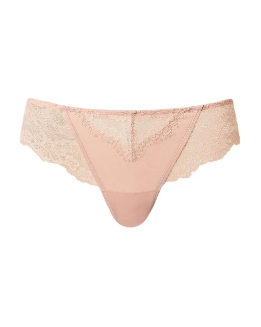 Twinset Natural Lace-Detail Briefs