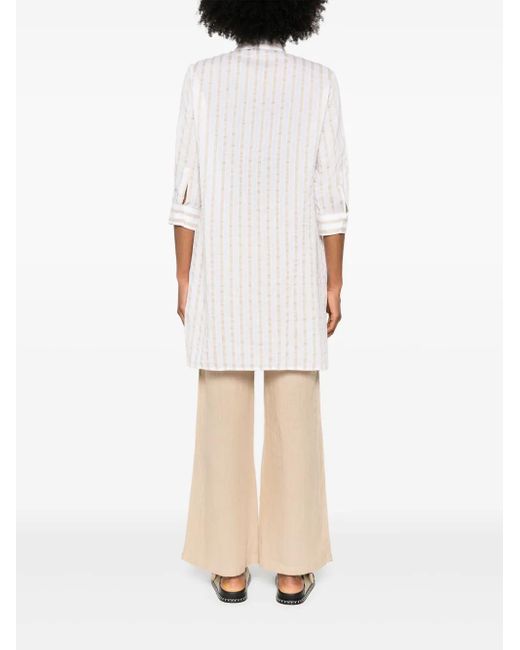 Camicia A Righe di Mazzarelli in White