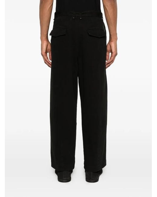 Entire studios Black Gully Trousers for men