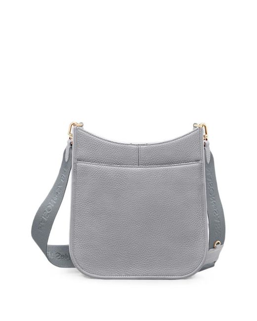 Maison De Sabre White Saddle Grained Leather Messenger Bag