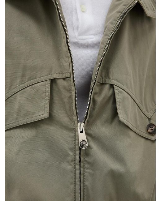 Versace Gray Cotton Blouson for men