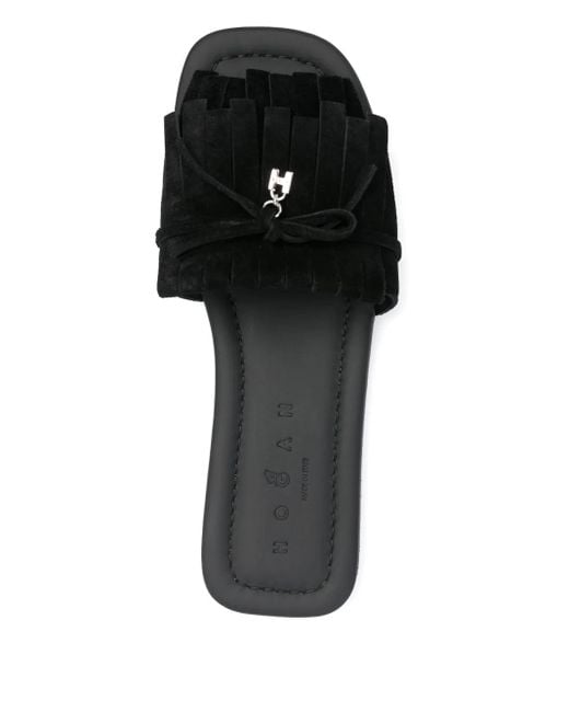 Hogan Black H685 Sandals