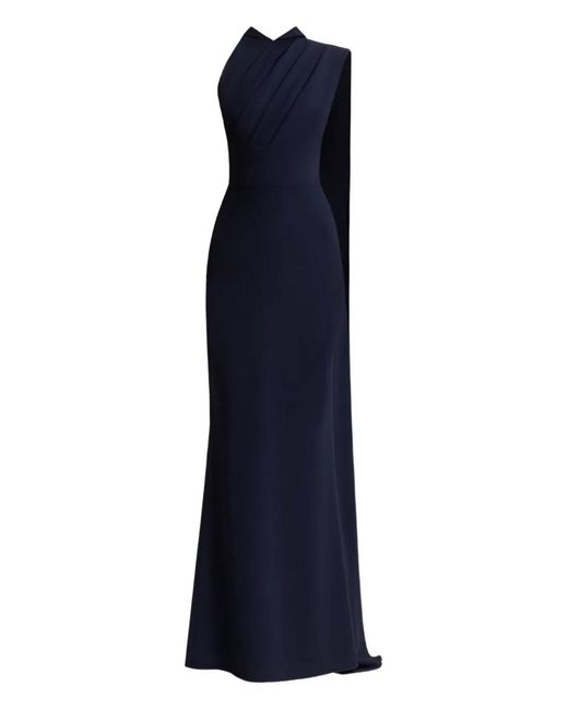 Gemy Maalouf Women's Blue Padded Shoulder Cape Maxi Dress - www.rajagirimanappuram.com Gemy Maalouf Women's Blue Padded Shoulder Cape Maxi Dress - www.rajagirimanappuram.com