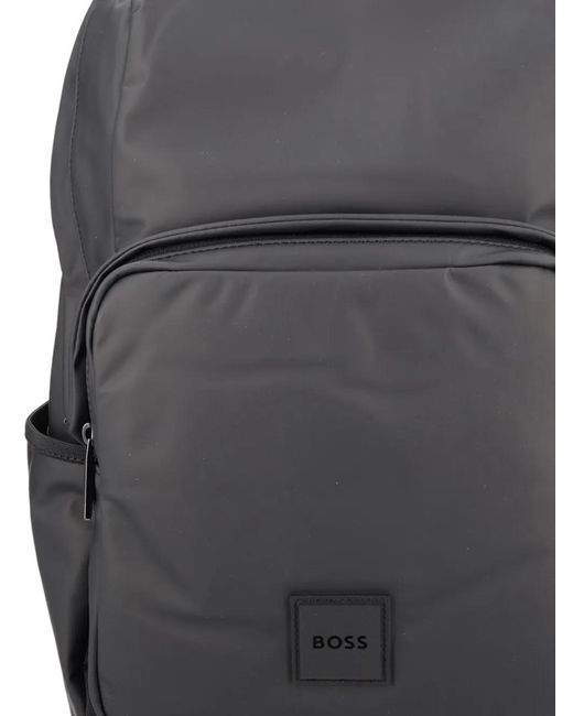Boss Gray Oryo Zip Pocket Backpack for men