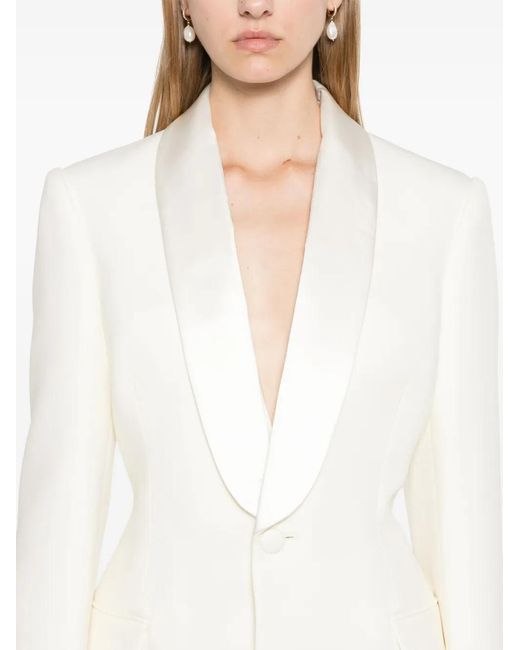 Wardrobe NYC White Tuxedo Blazer