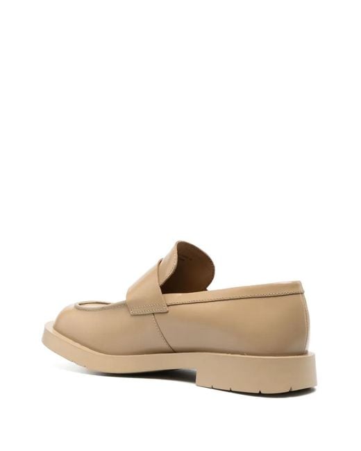CAMPERLAB Natural Square-Toe Leather Loafers