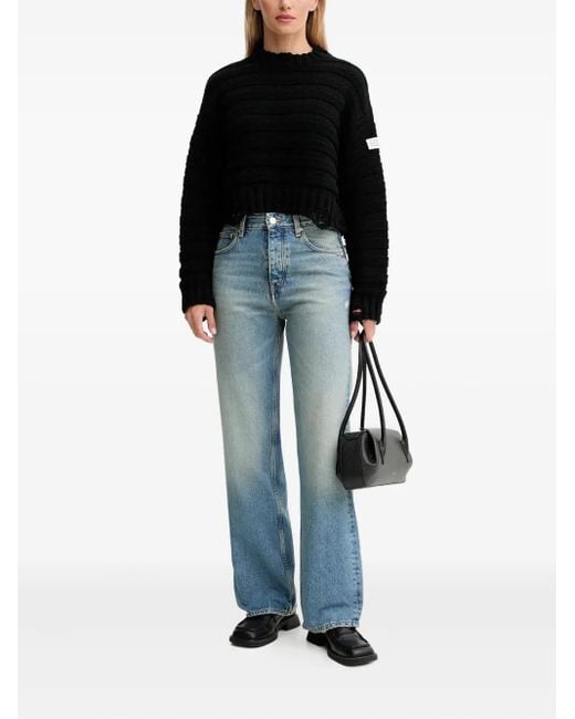 Won Hundred Blue Logo-Patch Jeans