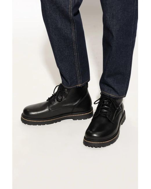 Birkenstock Black Highwood Lace Boots for men