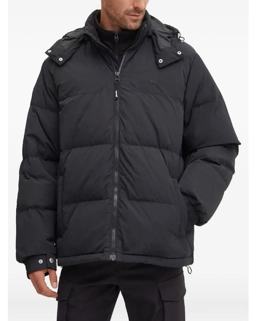 Levi's Black Rockridge Hooded Zip Jacket for men
