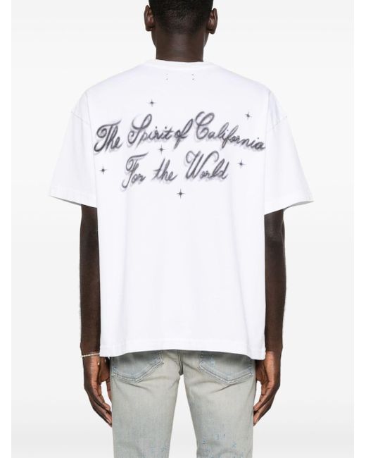 T-shirt con stampa grafica di Amiri in White da Uomo