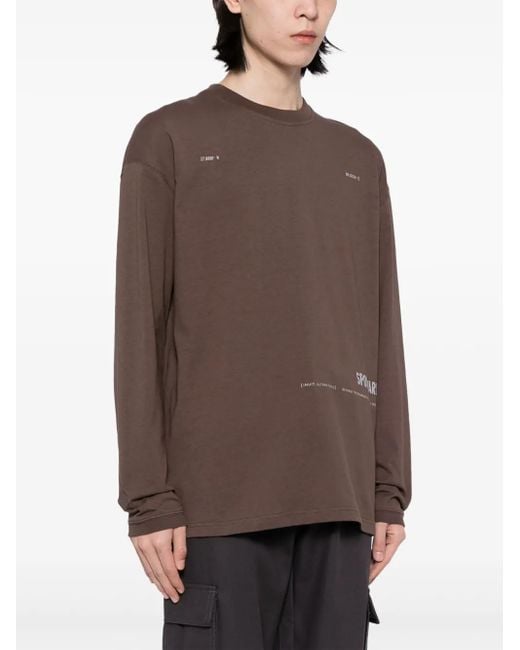 Spoonyard Brown Snow Mountain Cotton T-Shirt