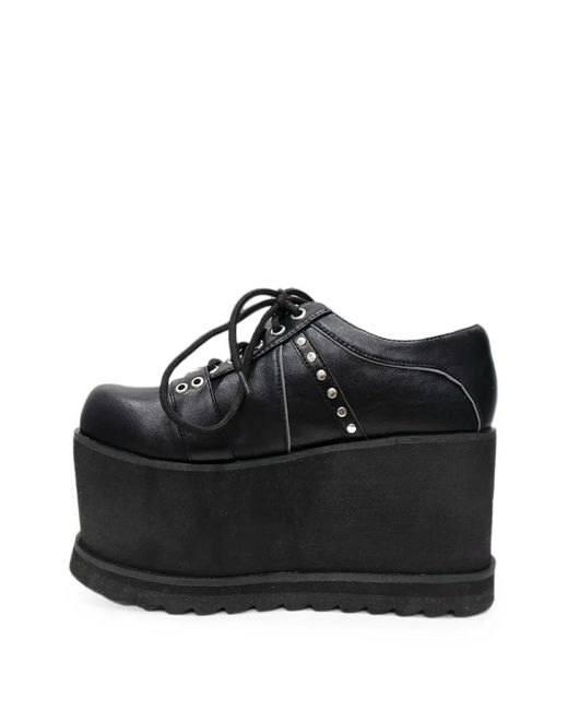Altercore Black Lumi Platform Shoes