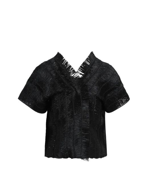 Pierantoniogaspari Black Fringed Jacket
