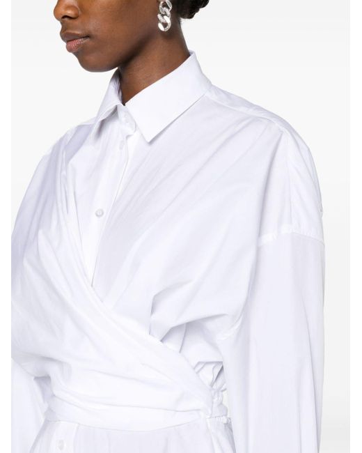 Viktor & Rolf White Shirt Wrap Maxi Dress