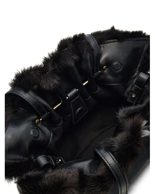 Borsa A Spalla Gancini Piccola di Ferragamo in Black