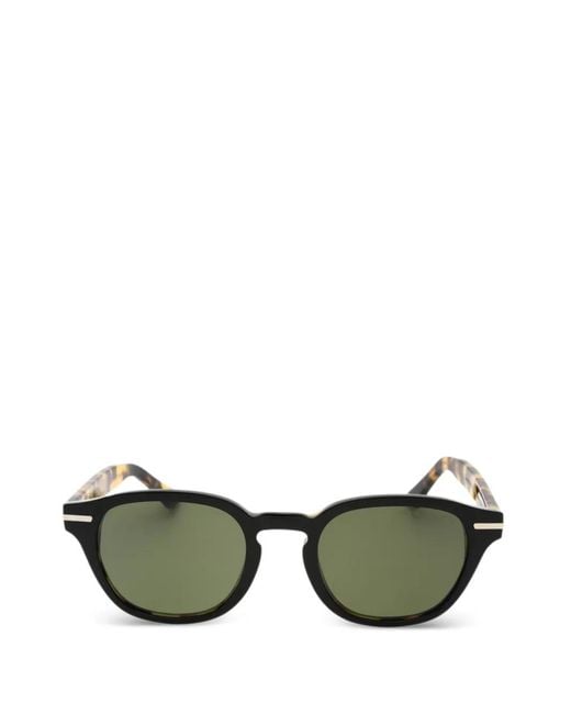 Cutler & Gross Green Round-Frame Sunglasses