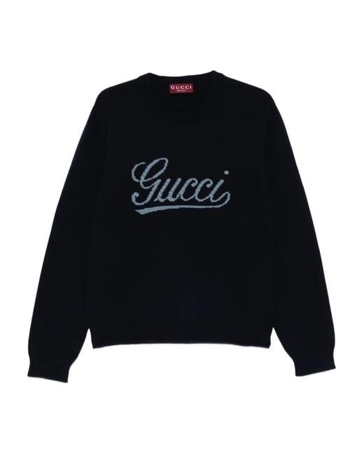 Pull À Logo Gucci pour homme en coloris Black