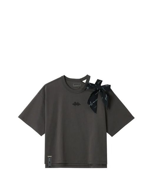Musium Div. Black T-Shirt À Détail De Nœud