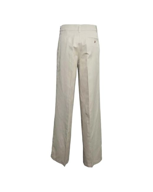 Aspesi Gray Buttoned Trousers