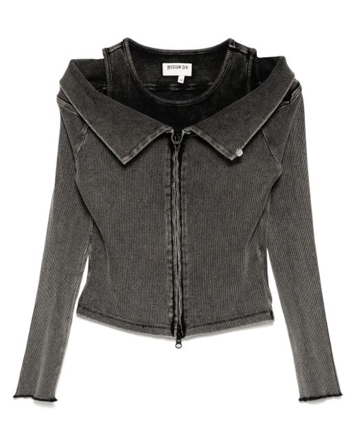 Musium Div. Black Layered Top